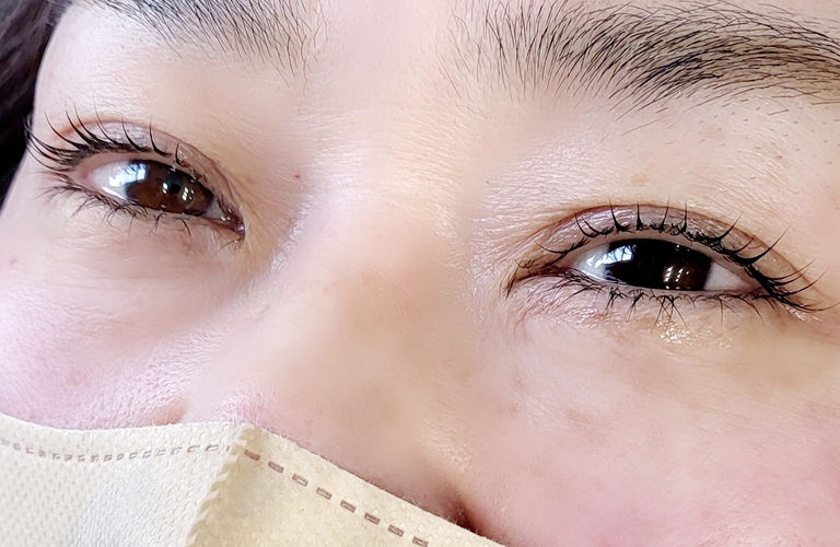 お客様のまつ毛パーマデザイン｜小野市美容室Luana Hair&eyelashsalon